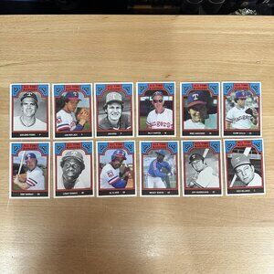 1986 Baseball TCMA ALL TIME RANGERS Team Set 1-12